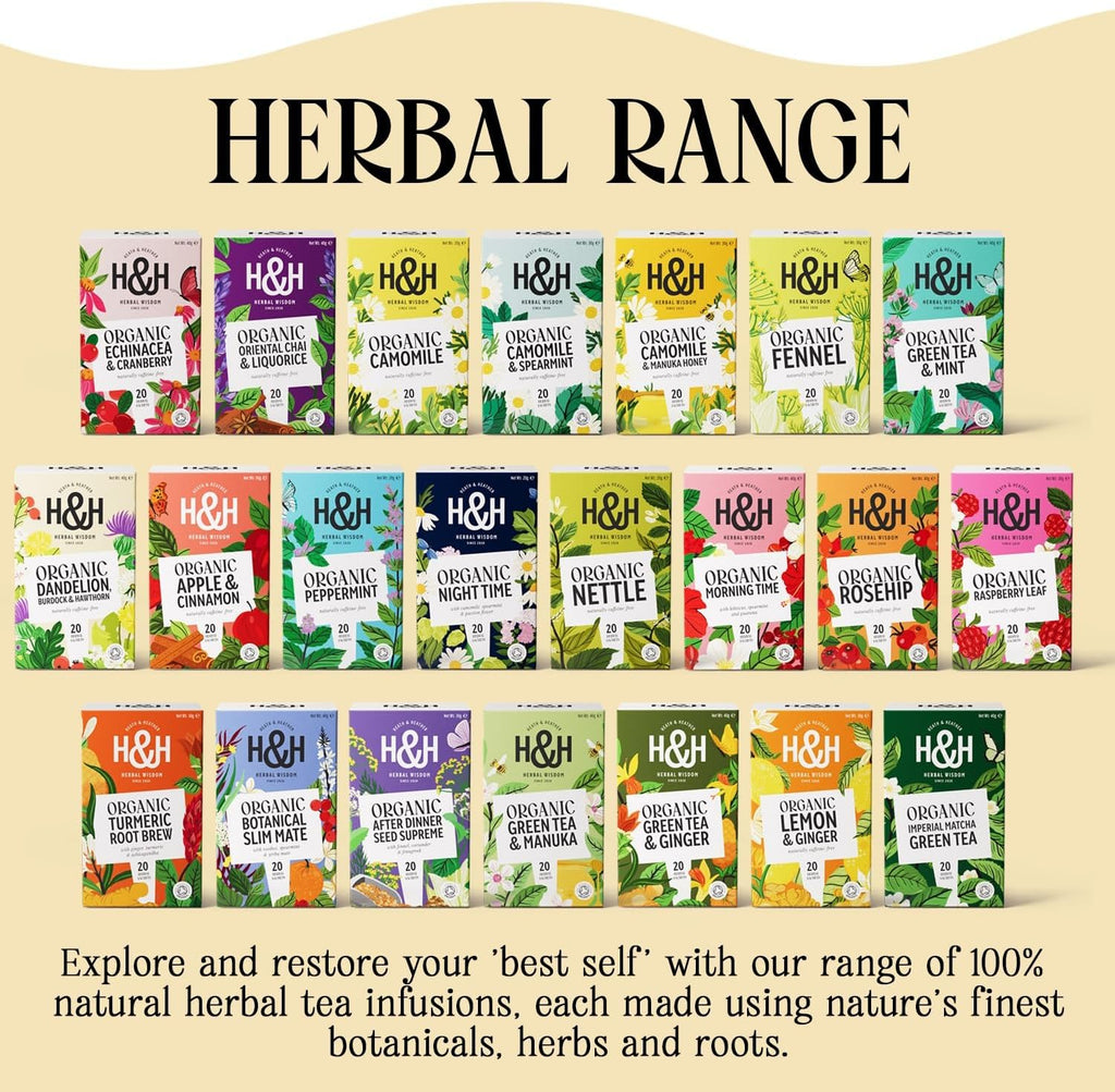• Organic Dandelion, Burdock & Hawthorn Tea • 6 X 20 Boxes