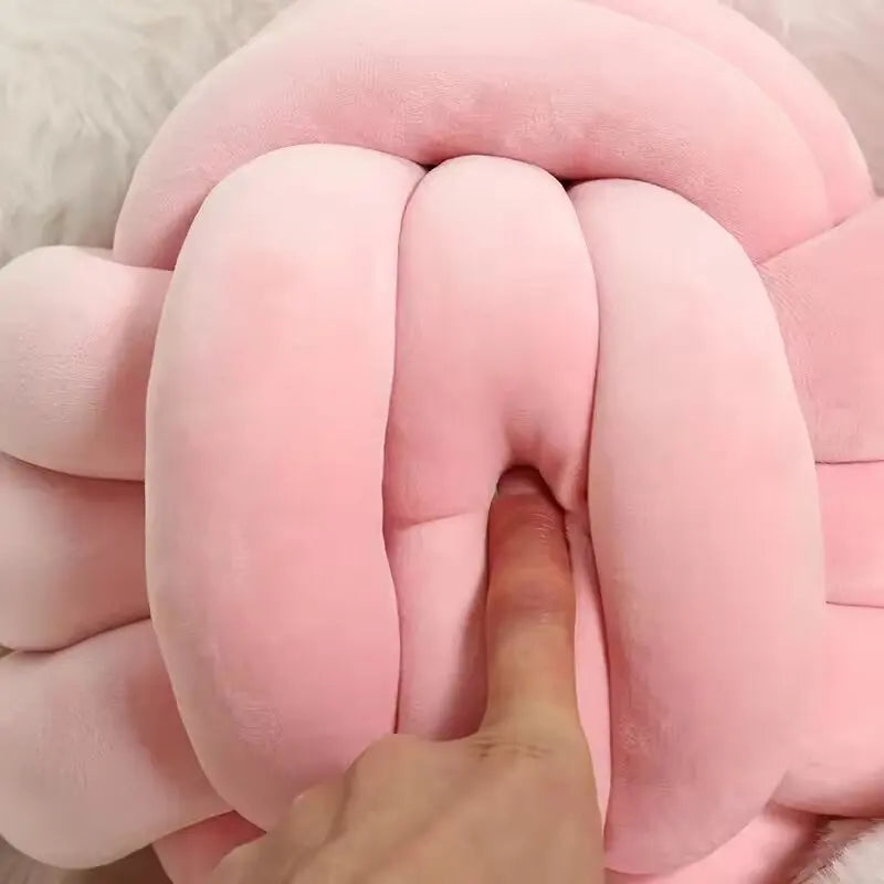 1Pc Knot Pillow Ball round Throw Pillow Home Decor Cushion Decorative Aesthetic Handmade Throw Pillow for Living Room Bed