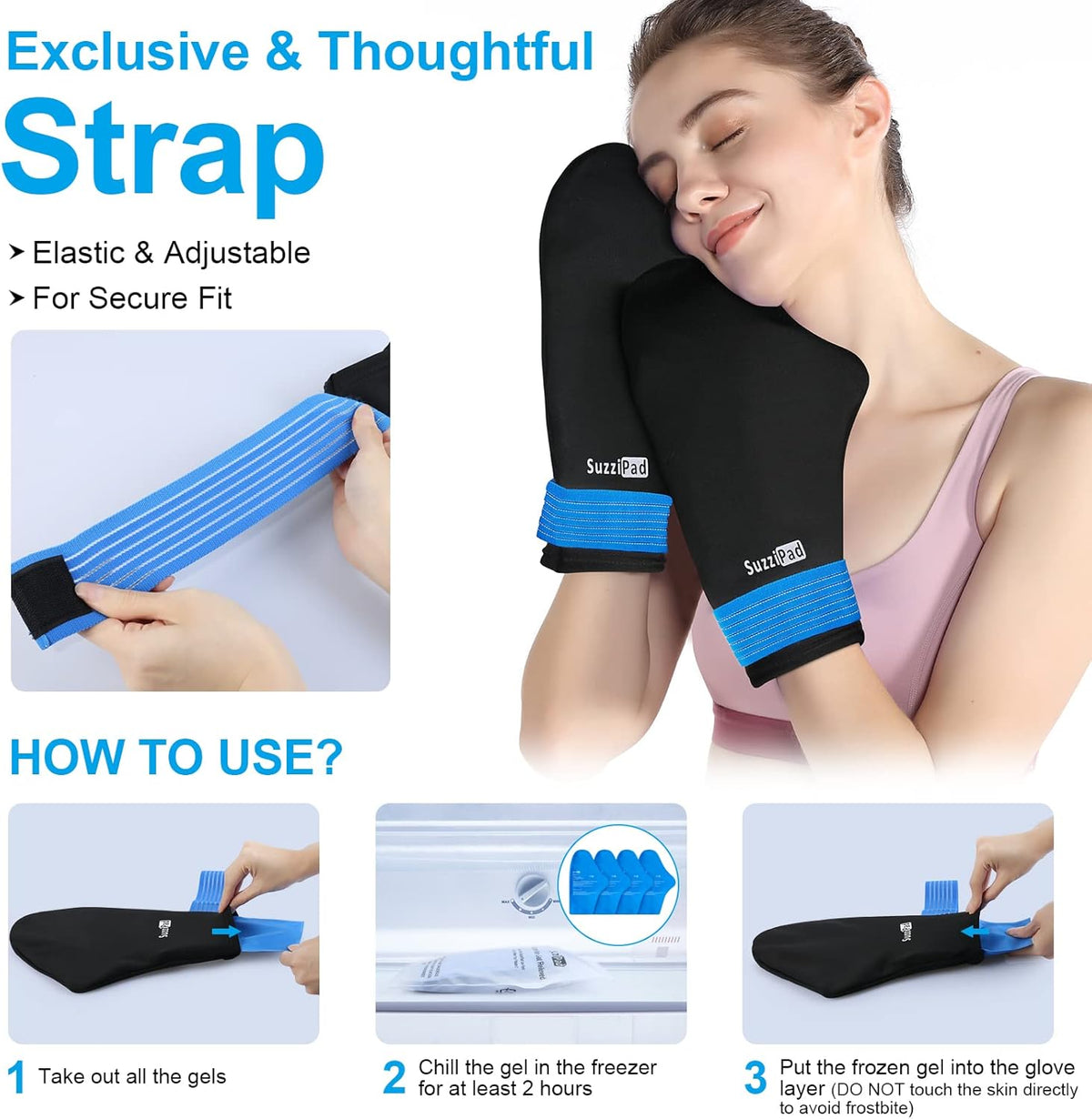 Cold Therapy Socks & Hand Ice Pack Cold Gloves for Chemotherapy Neuropathy, Chemo Care Package for Women and Men, Ideal for Plantar Fasciitis, Carpal Tunnel, S/M