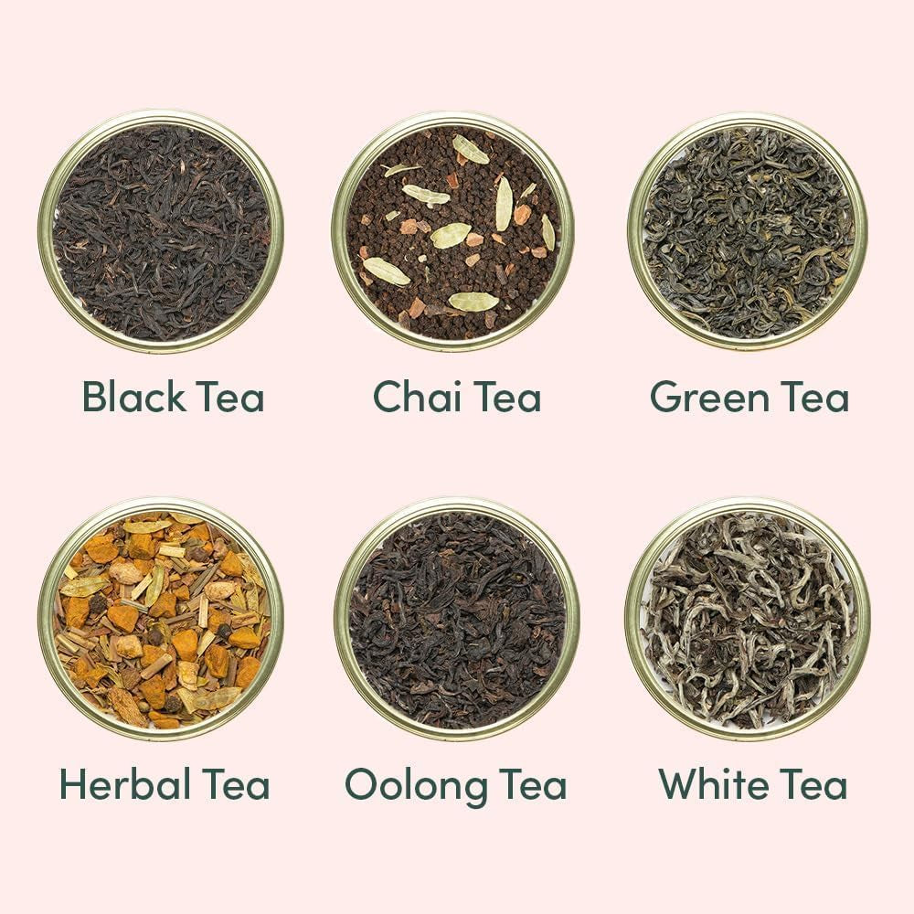 , Luxury Tea Gift Set | 24 Unique Loose Leaf Teas in Tin Caddies