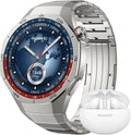 HUAWEI WATCH GT 5 Pro 46 Mm Smartwatch, Pro-Level Sports Watch, Health Tracking, ECG Monitoring, up to 14 Days Battery Life, GPS, Bluetooth Call, Ios& Android+Freebuds 5I, Titanium