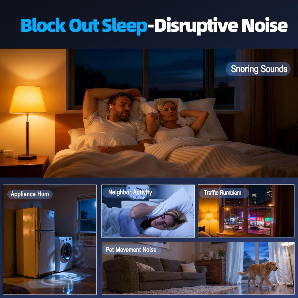 Sleep Earbuds, Bluetooth 5.4 Sleep Headphones with Dedicated App, Dual Sleep Mod