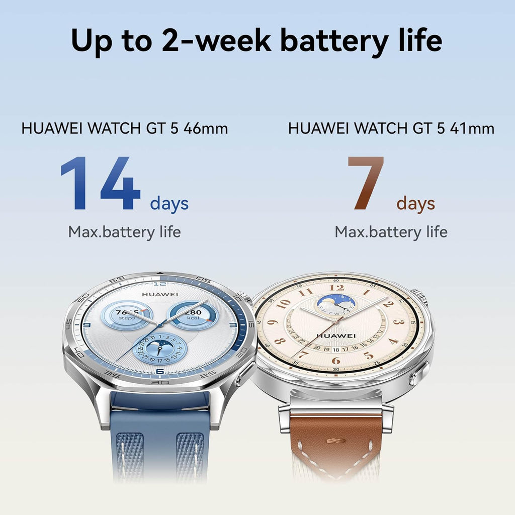 HUAWEI WATCH GT 5 46Mm Smart Watch, Sharp-Edged Design, Blue