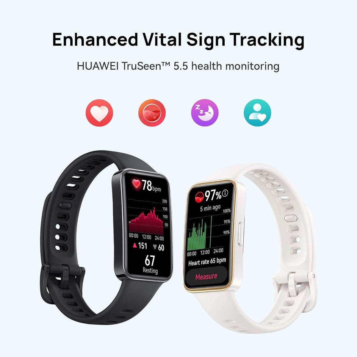 HUAWEI Band 9 Fitness Tracker, up to 14 Days Battery Life, Black