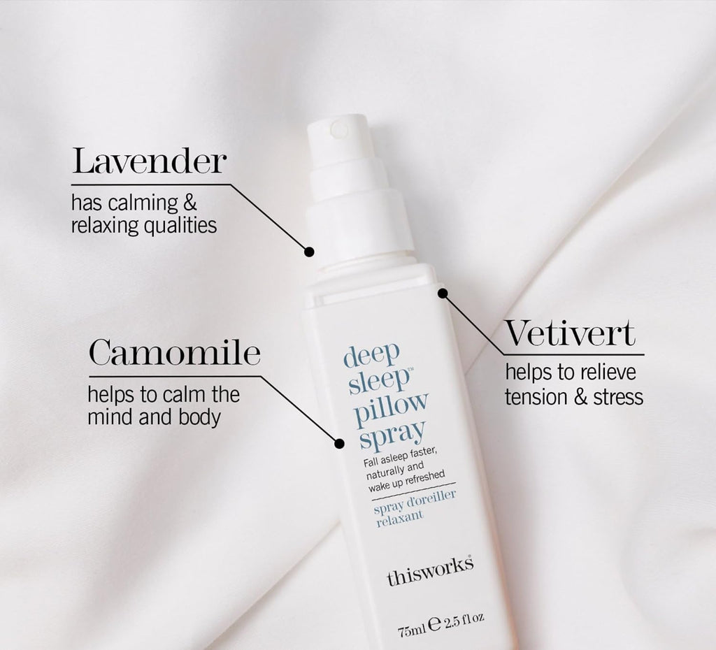 This Works Deep Sleep Pillow Spray, Infused with Lavender, Camomile and Vetivert - Science-Backed Natural Pillow Mist to Aid Sleep