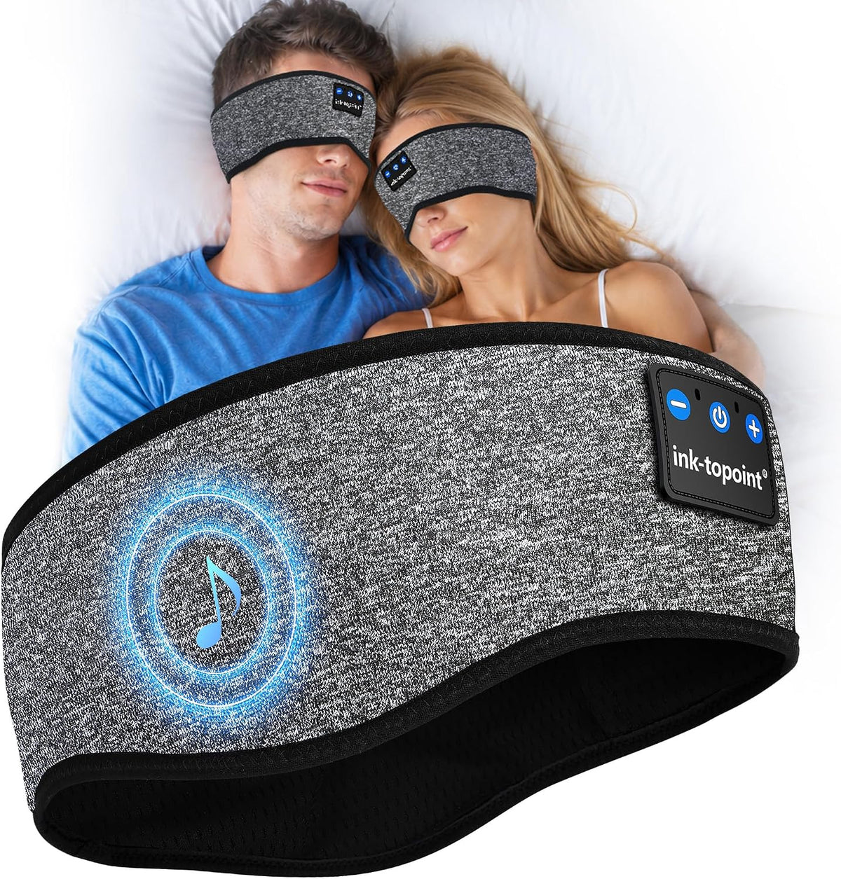 Cooling Sleep Headphones, Sleep Headband Headphones for Side Sleepers