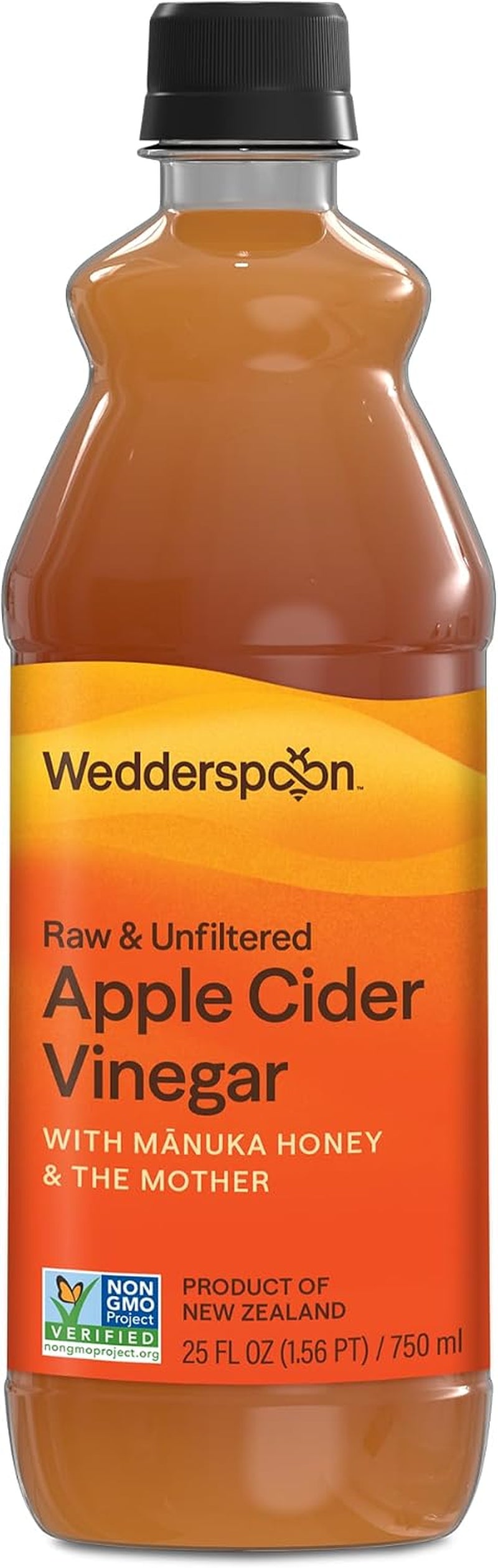 Raw Apple Cider Vinegar with Manuka Honey – 750Ml | Unfiltered, Unpasteurised, with the ‘Mother’ | Made in New Zealand with Cold-Pressed Apples & Raw Honey