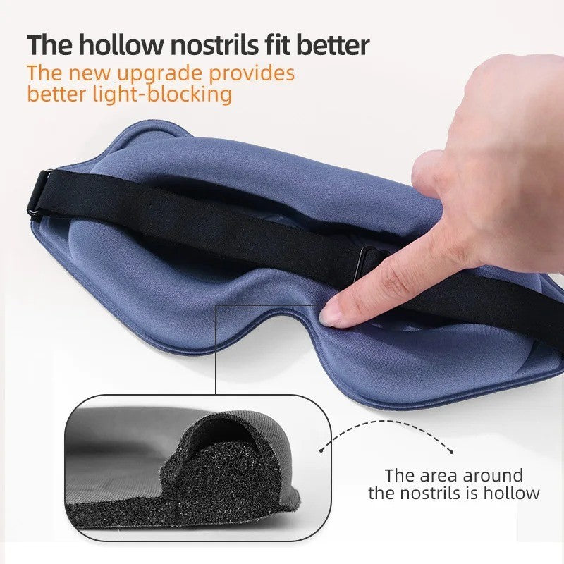 Sleep Eye Mask - Stereoscopic Blindfold for Night Sleep - Comfortable Pad