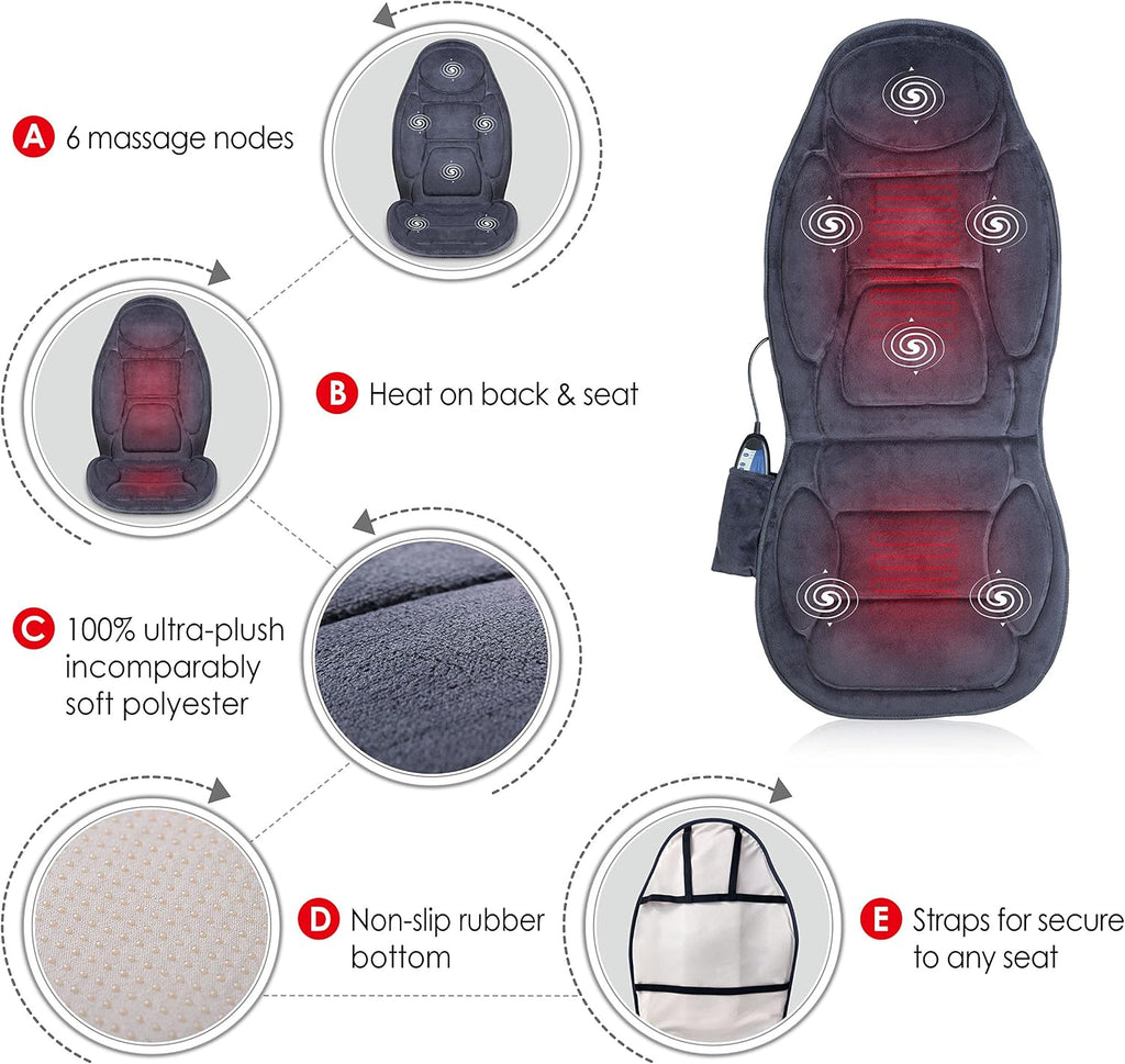 Back Massager with Heat, Vibration Massage, Back Massagers for Pain