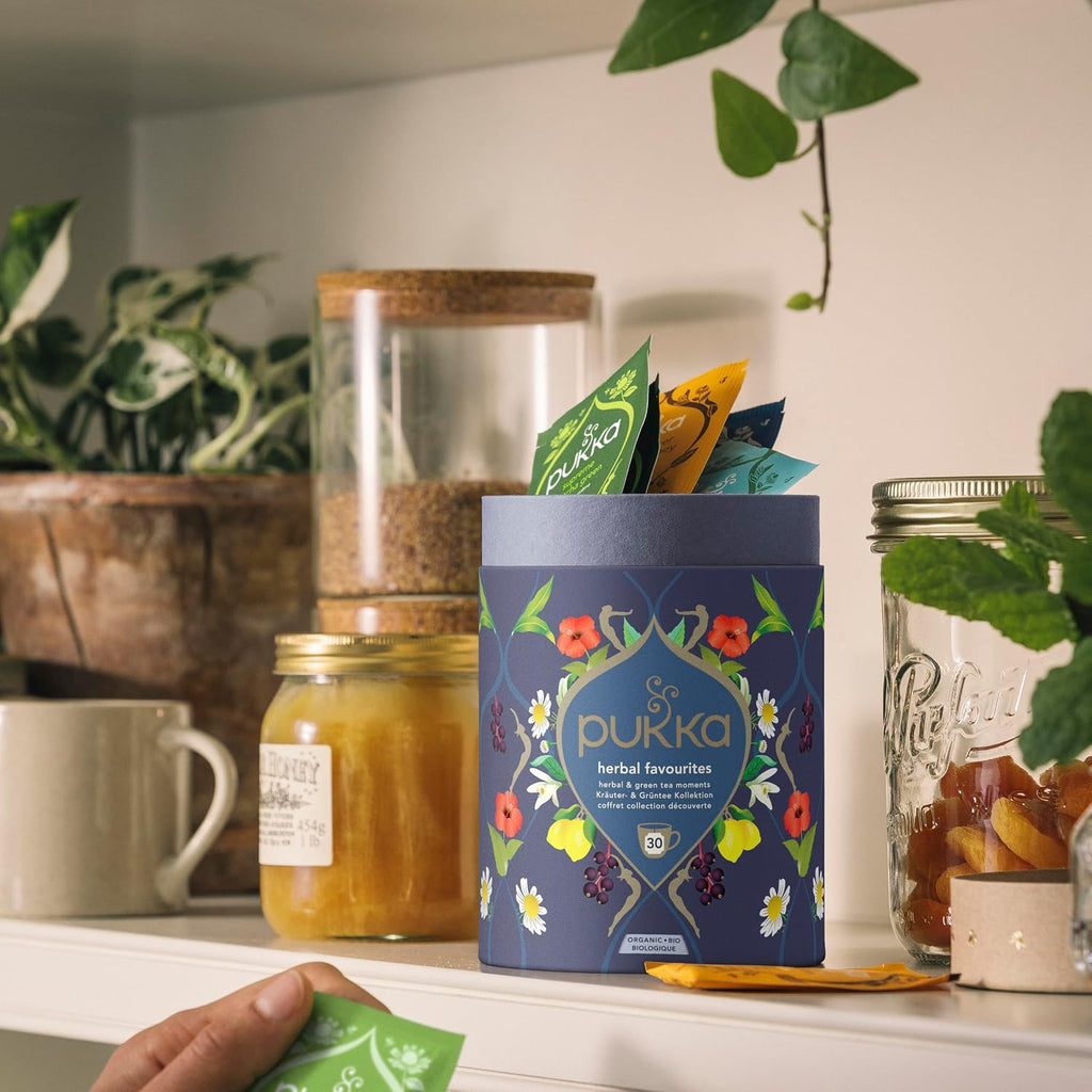 Gourmet Favourites Herbal Tea Gift Set, 30 Teabags, 5 Flavours