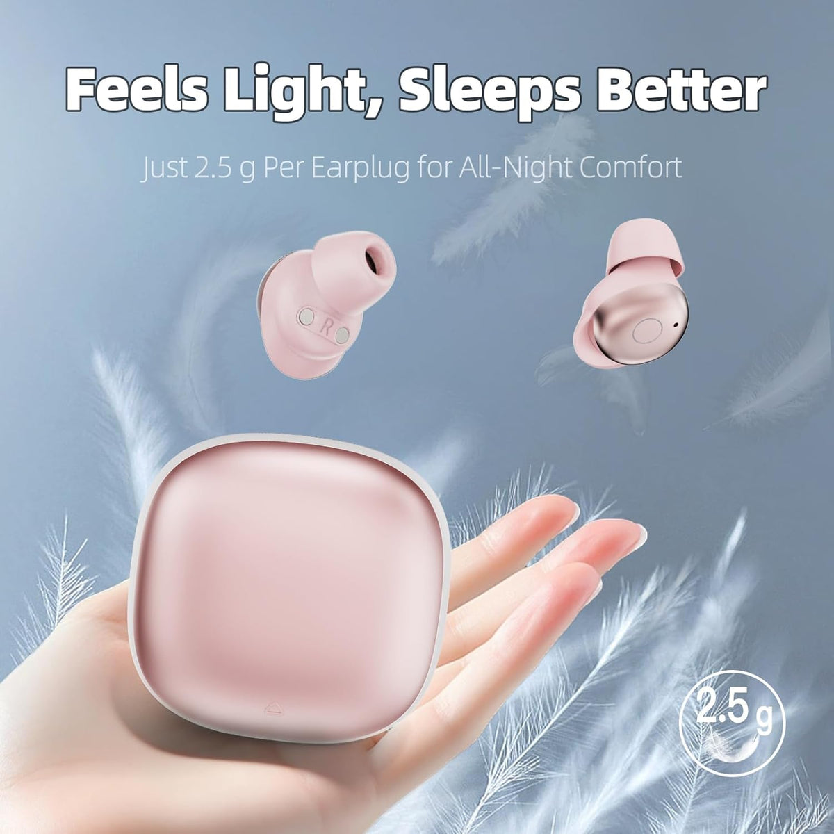 Sleep Earbuds, Bluetooth 5.4 Sleep Headphones with Dedicated App, Dual Sleep Mod