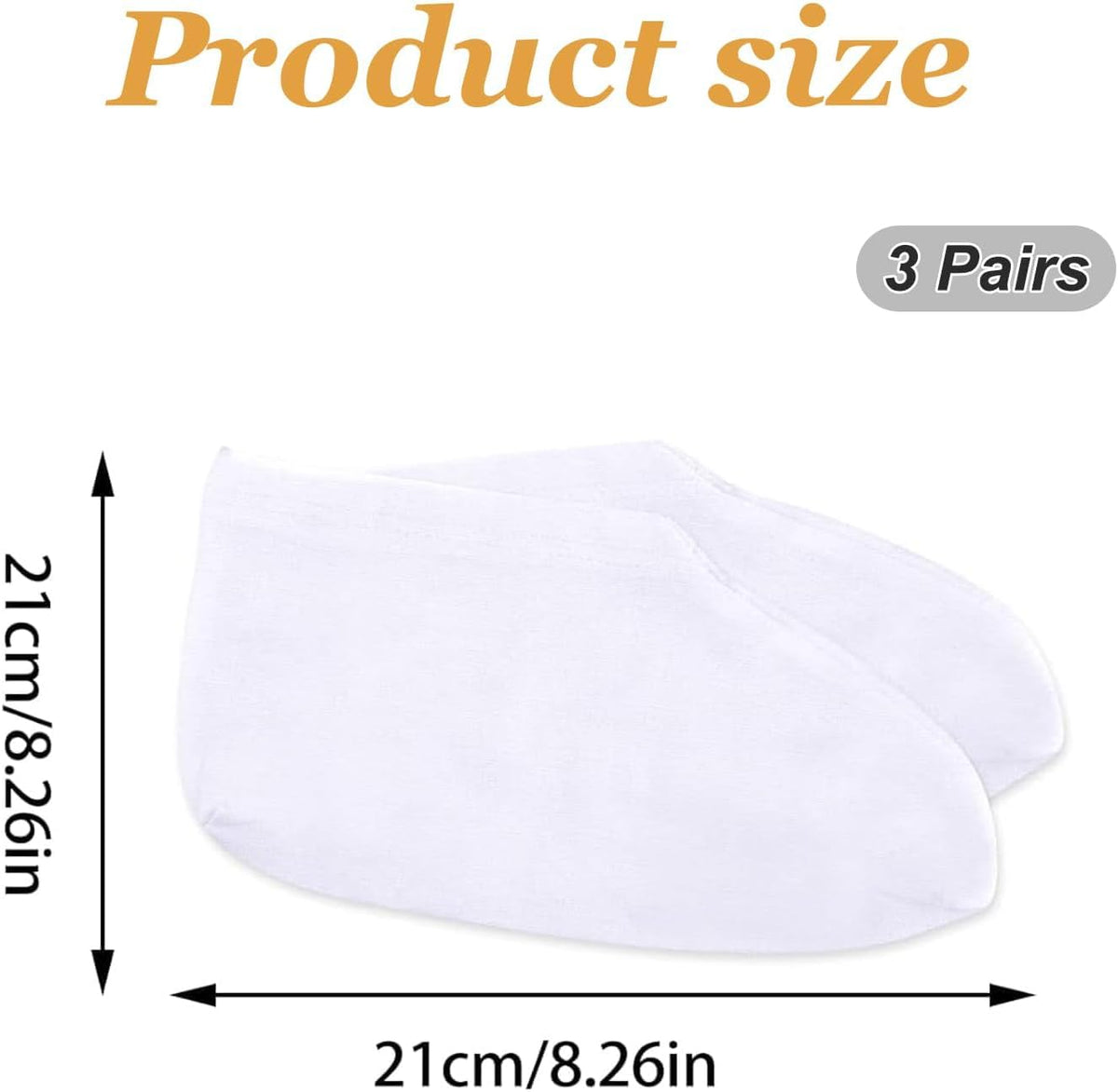3 Pairs Moisturizing Foot Care Socks – Dry Feet Relief – Reusable, Breathable, Hydrating Sleep Socks for Women & Men