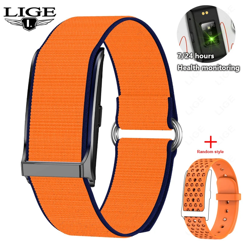 2025 No Screen Smart Watch 20-Day Ultra-Long Use Time 24Hours Blood Oxygen Blood Pressure Monitoring Sports Smart Bracelet