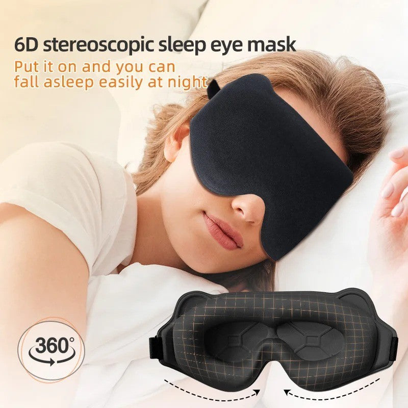 Sleep Eye Mask - Stereoscopic Blindfold for Night Sleep - Comfortable Pad