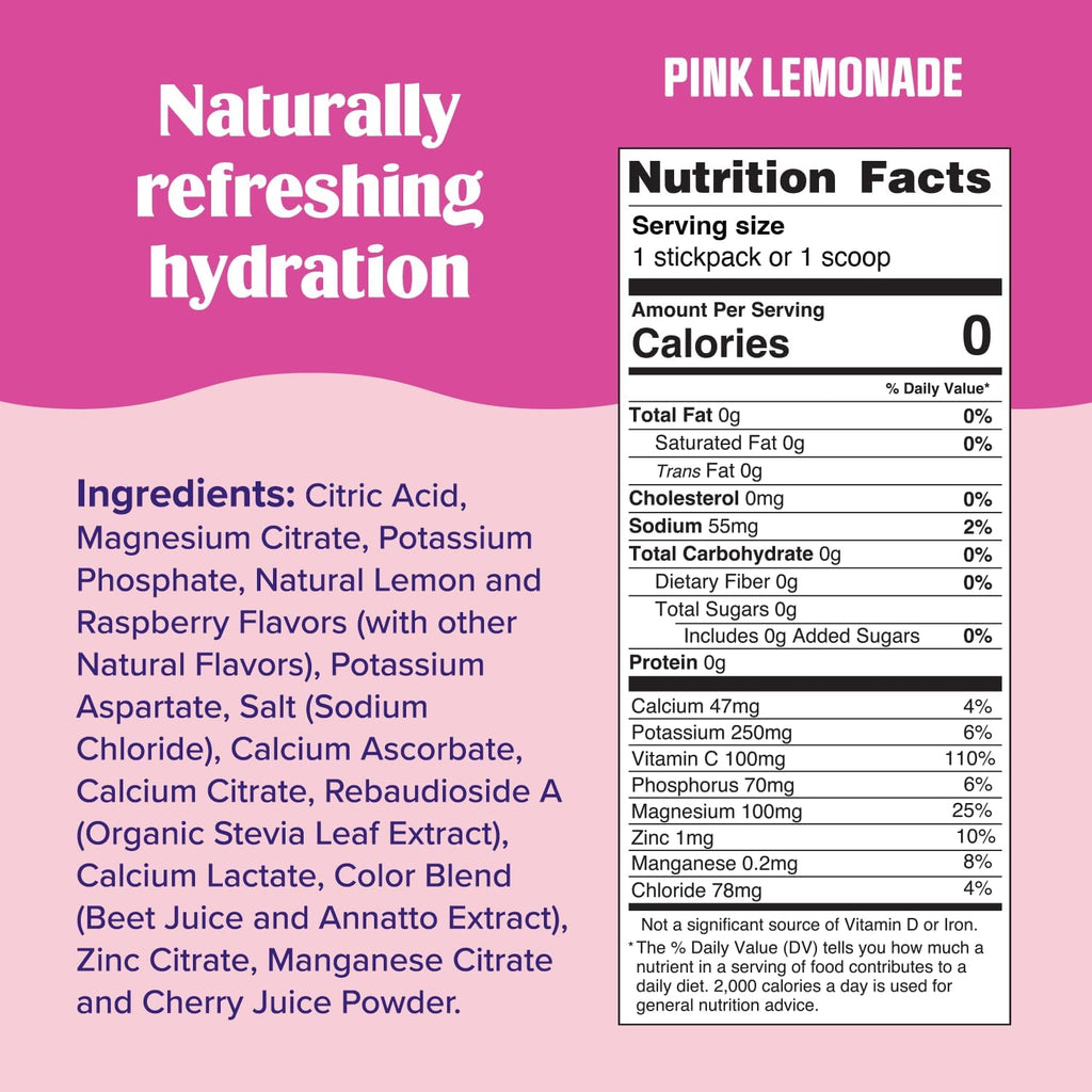 Electrolyte Hydration Powderpink Lemonade 90GM