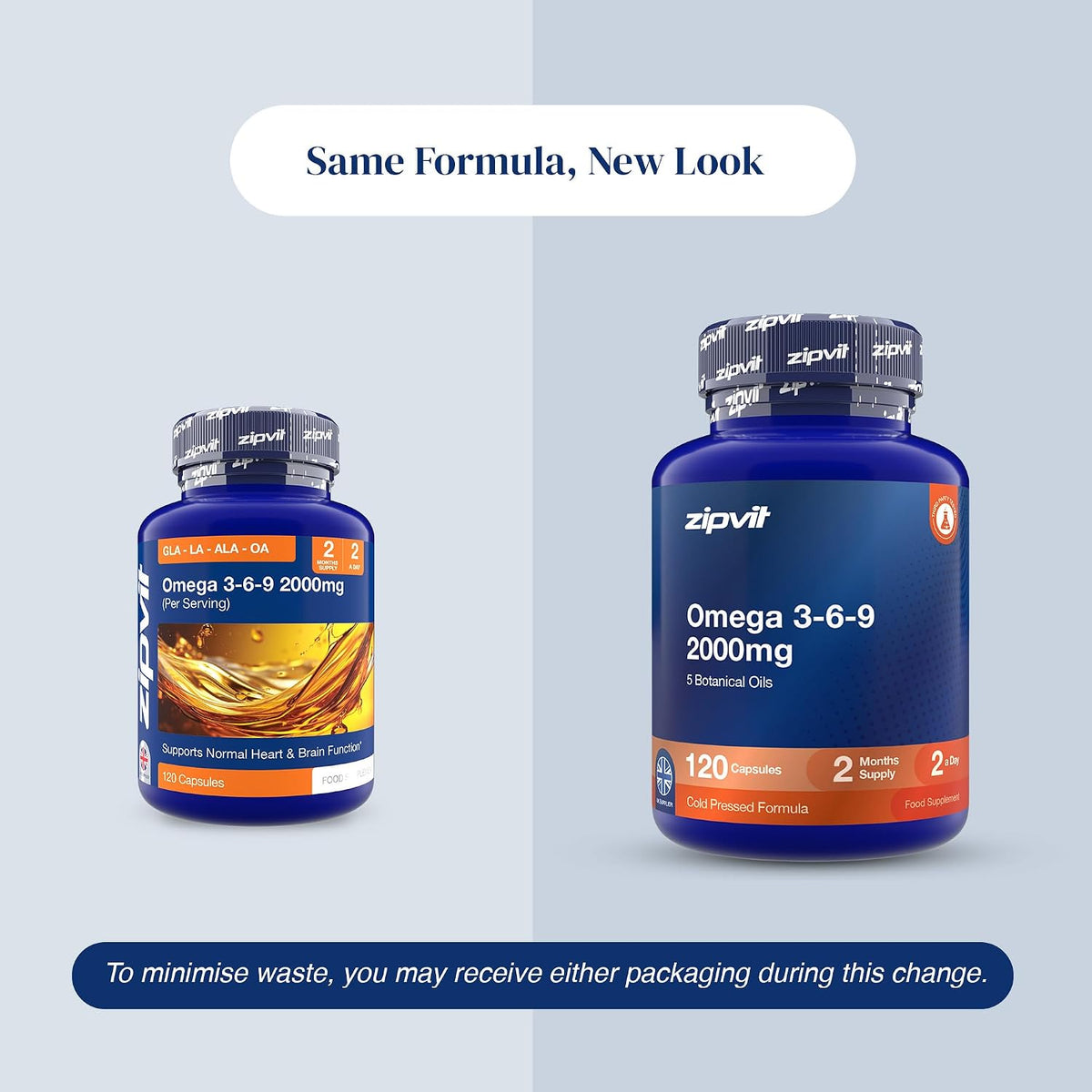 Omega 3 6 9 Capsules 2000Mg - 120 Softgels - Cold Pressed