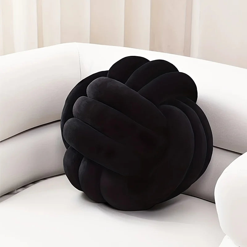 1Pc Knot Pillow Ball round Throw Pillow Home Decor Cushion Decorative Aesthetic Handmade Throw Pillow for Living Room Bed