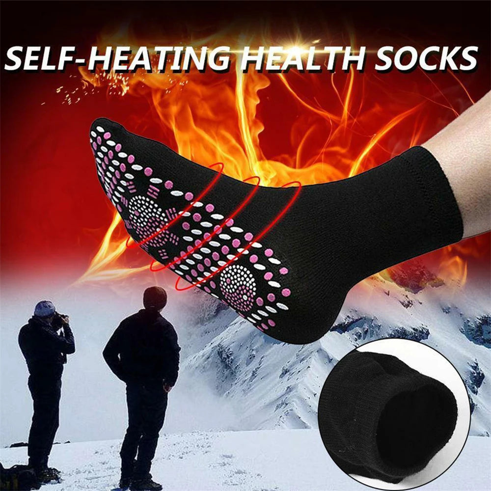 Self-Heating Magnetic Socks for Women Men Self Heated Socks Tour Magnetic Therapy Comfortable Winter Warm Massage Socks Pression