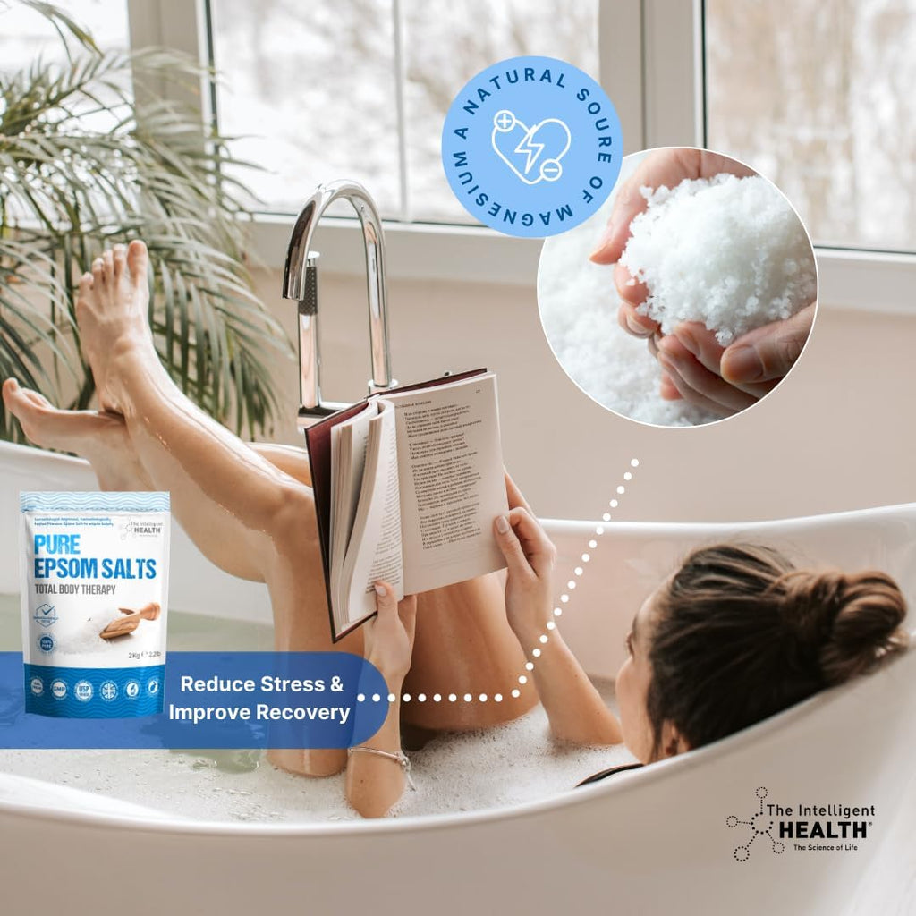 Magnesium Sulphate Bath Salts Soak, Muscle Magnesium Epsom Salt- 2Kg