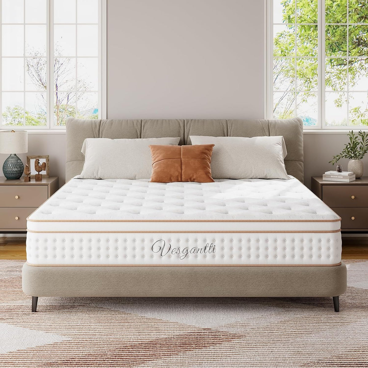 Mattress with Memory Foam Top 5FT UK King Mattress 150X200Cm