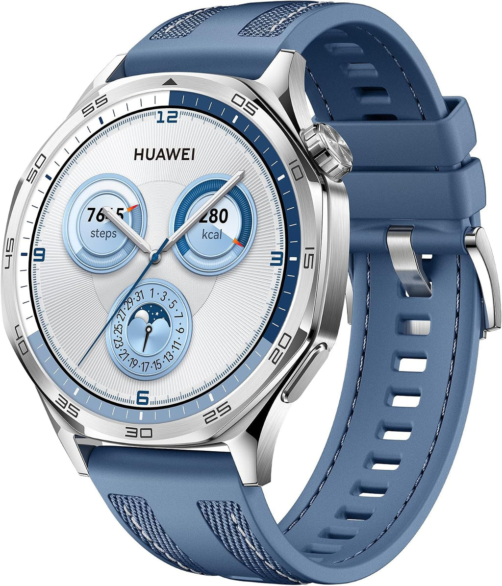 HUAWEI WATCH GT 5 46Mm Smart Watch, Sharp-Edged Design, Blue