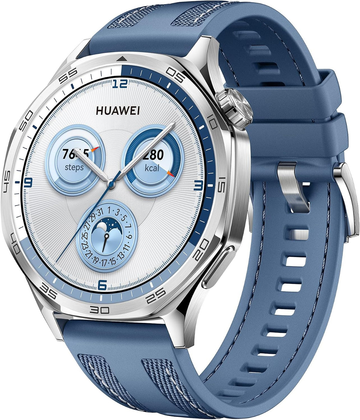 HUAWEI WATCH GT 5 46Mm Smart Watch, Sharp-Edged Design, Blue