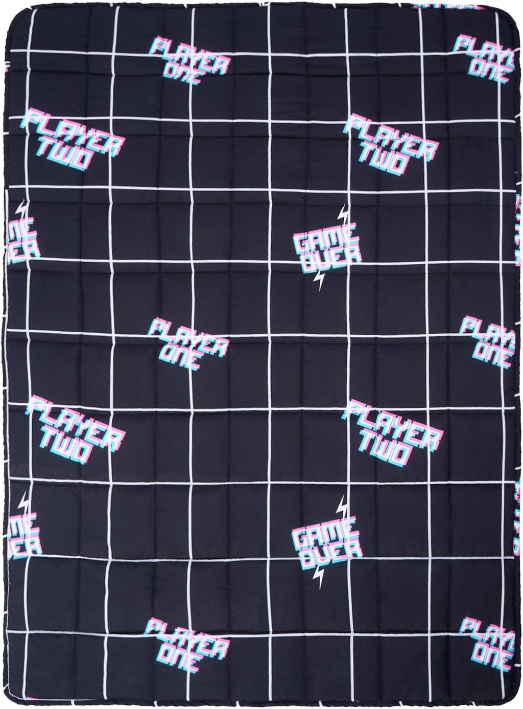 3Kg Weighted Blanket for Adults, Gaming Weighted Blanket Microfibre Sleep Therapy Anxiety Relief Weighted Heavy Blanket Reversible, Black - 150 X 100Cm(Disclaimer:Only Suitable for Age 3+Years)
