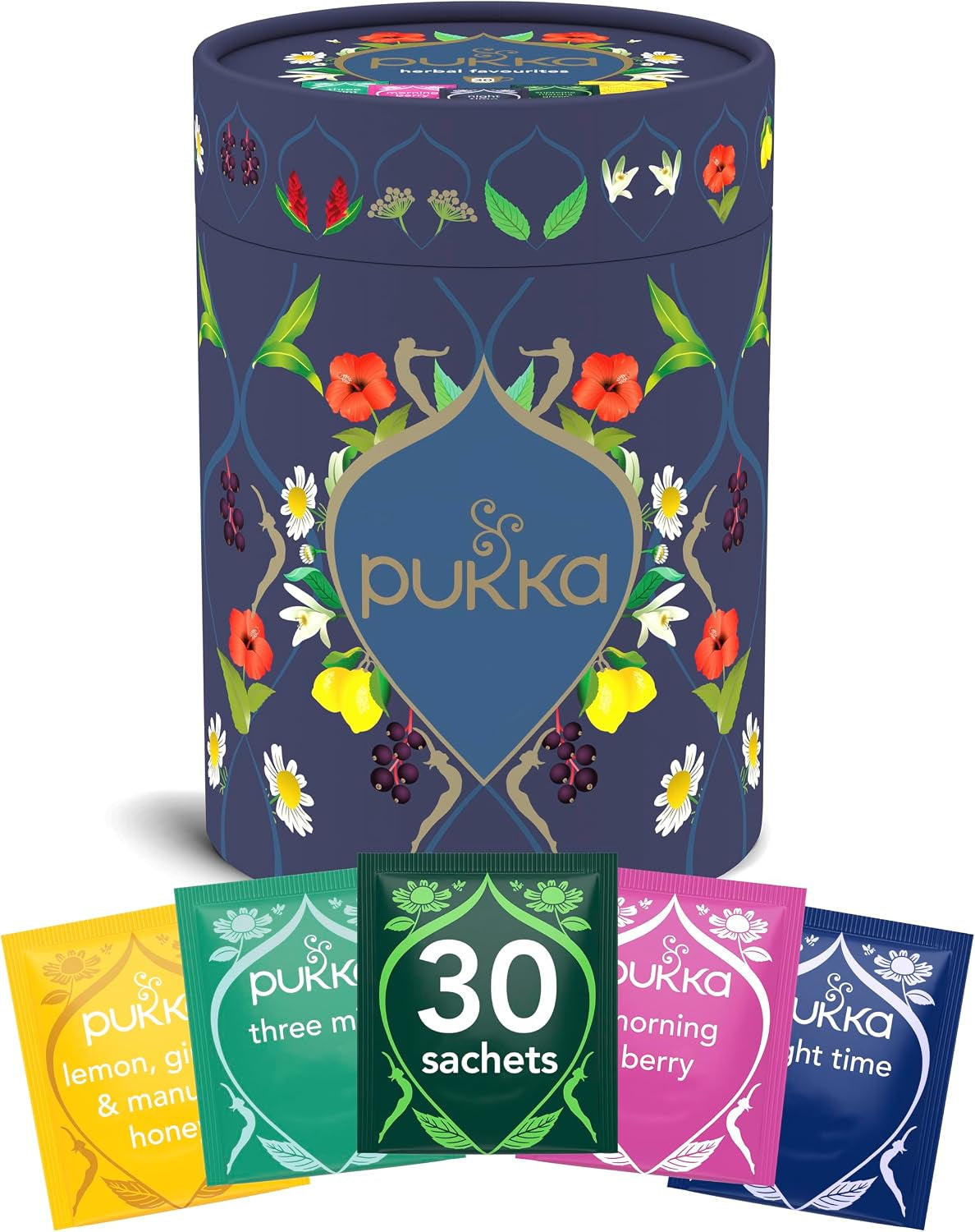 Gourmet Favourites Herbal Tea Gift Set, 30 Teabags, 5 Flavours