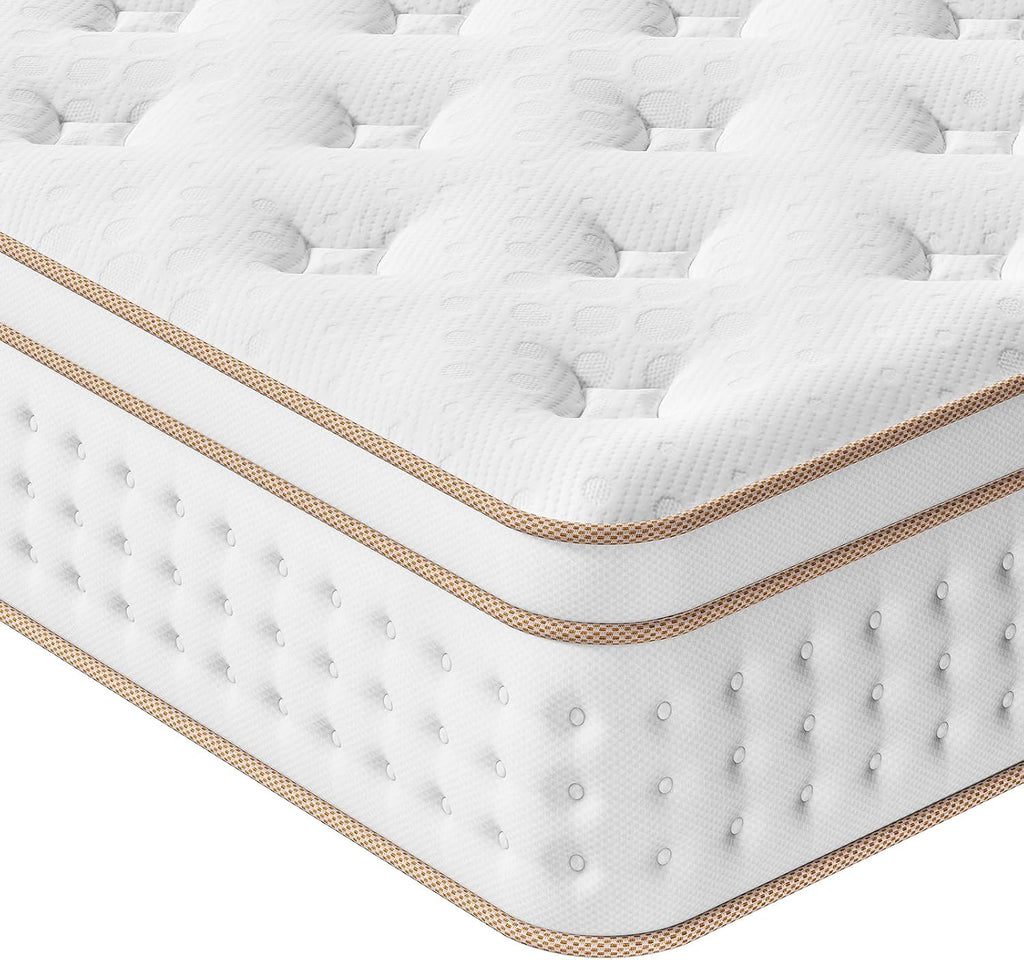 Mattress with Memory Foam Top 5FT UK King Mattress 150X200Cm
