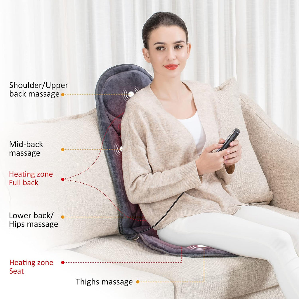 Back Massager with Heat, Vibration Massage, Back Massagers for Pain