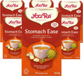 , Stomach Ease, Organic Herbal Tea, Naturally Caffeine Free, Blend of Cardamom, Fennel and Ginger, 6 Packs X 17 Tea Bags (102 Teabags Total)