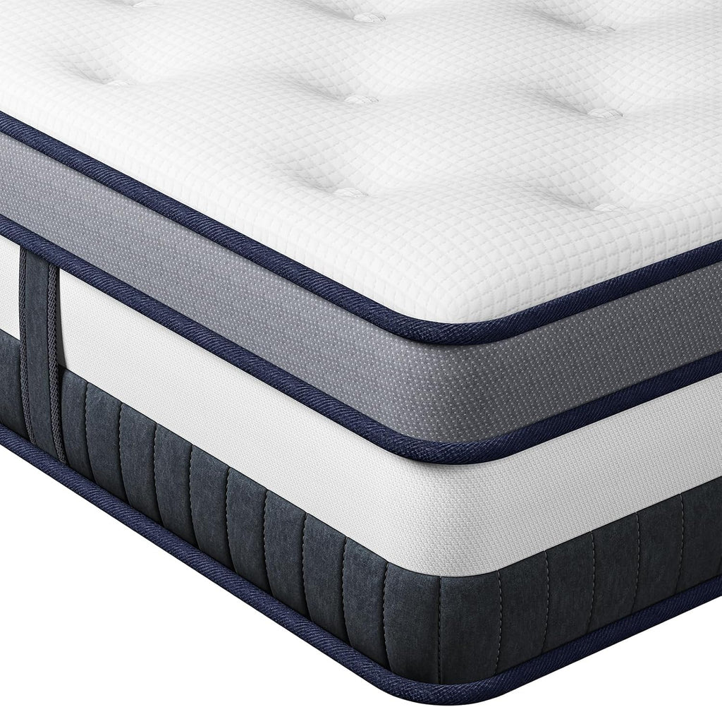 European 200X200Cm Mattress Pocket Sprung Medium Mattress