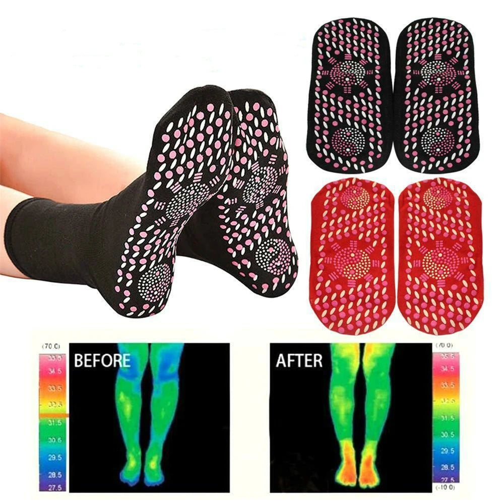 Self-Heating Magnetic Socks for Women Men Self Heated Socks Tour Magnetic Therapy Comfortable Winter Warm Massage Socks Pression