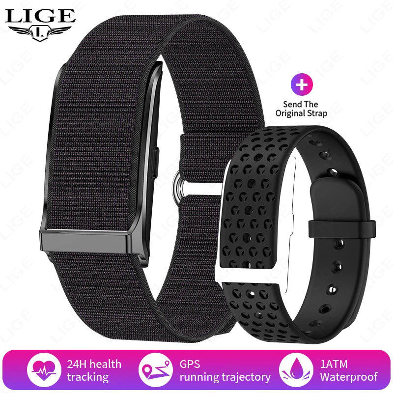 2025 No Screen Smart Watch 20-Day Ultra-Long Use Time 24Hours Blood Oxygen Blood Pressure Monitoring Sports Smart Bracelet