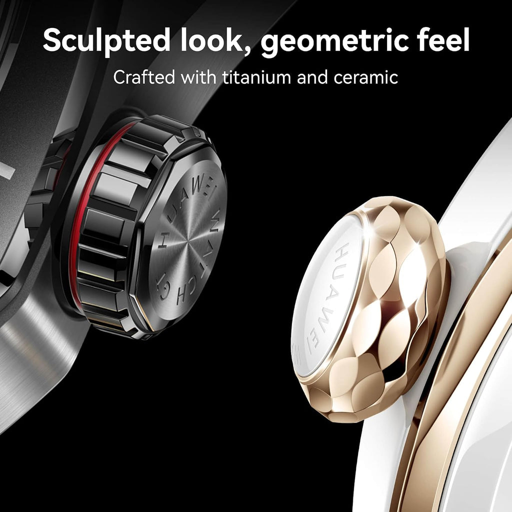 HUAWEI WATCH GT 5 Pro 46 Mm Smartwatch, Pro-Level Sports Watch, Health Tracking, ECG Monitoring, up to 14 Days Battery Life, GPS, Bluetooth Call, Ios& Android+Freebuds 5I, Titanium