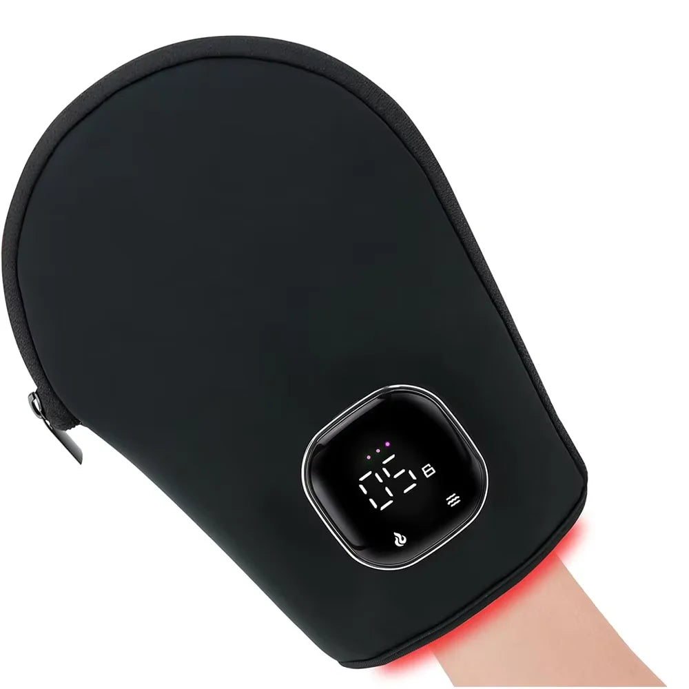 Red Light Therapy for Hand Pain Relief with 660Nm Red & 850Nm Infrared Light,Rechargeable LED near Infrared Light Therapy Glove