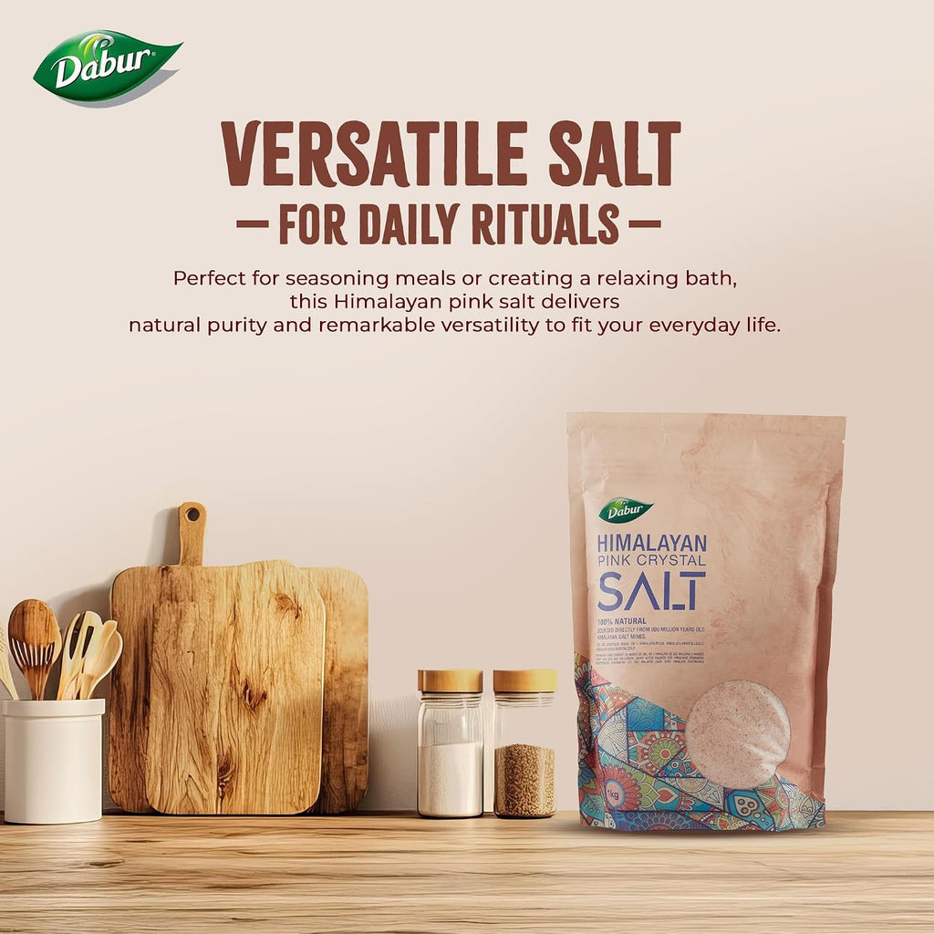Himalayan Pure Pink Salt - 1Kg (Fine) | 100% Natural with Vital Nutrients | Premium Unrefined | Gluten Free | Halal - Kosher Certified Salt | for Good Health & Lowering Blood Pressure
