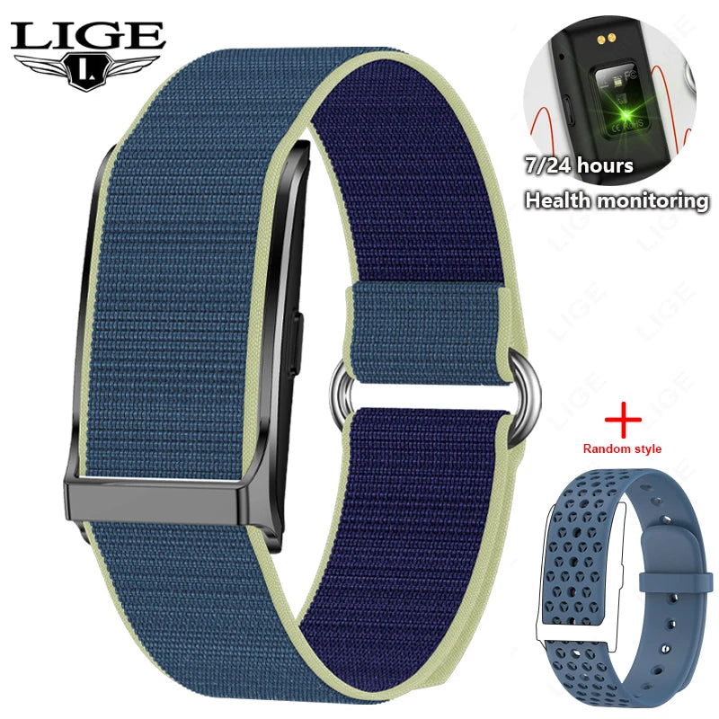 2025 No Screen Smart Watch 20-Day Ultra-Long Use Time 24Hours Blood Oxygen Blood Pressure Monitoring Sports Smart Bracelet