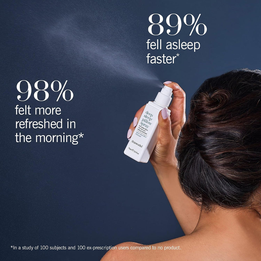 This Works Deep Sleep Pillow Spray, Infused with Lavender, Camomile and Vetivert - Science-Backed Natural Pillow Mist to Aid Sleep