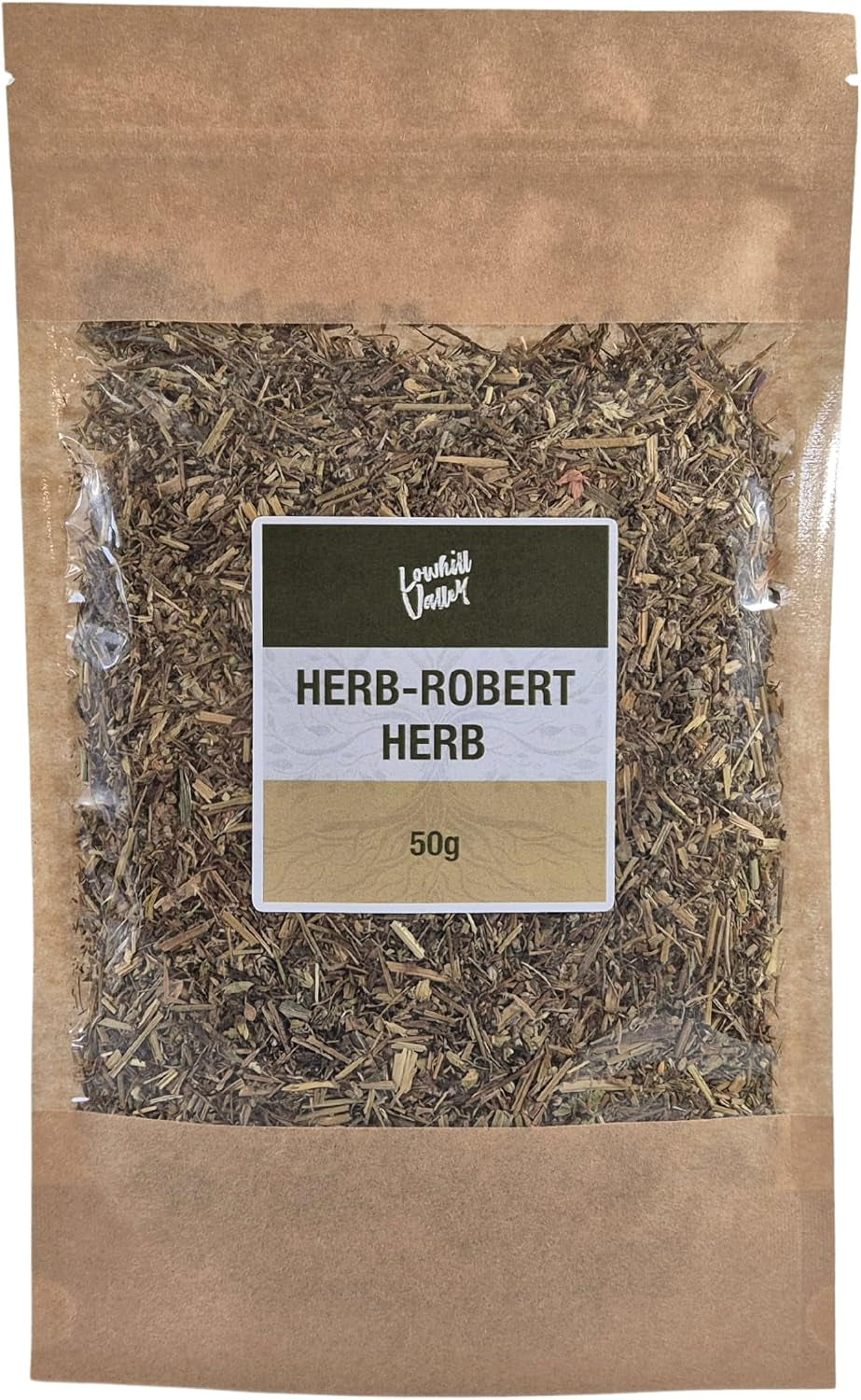 Herb Robert Herbal Tea - Natural Wellness Infusion – Handpicked – No Additives or Preservatives – Responsibly Sourced – 100% Pure Herb – for Wellness – 50G